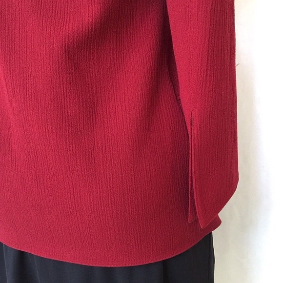 EMANUEL UNGARO PARALLELE Evening Jacket Red Crepe - Picture 3 of 8